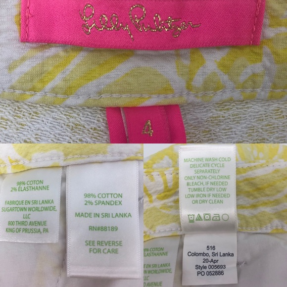 Lilly Pulitzer Palmita Shorts in Lilly’s Lemon Sea Cups - Picture 15 of 15